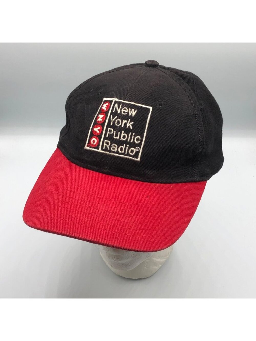 WNYC Radio New York Public Radio 93.9 FM 820 AM Black & Red Strapback Hat